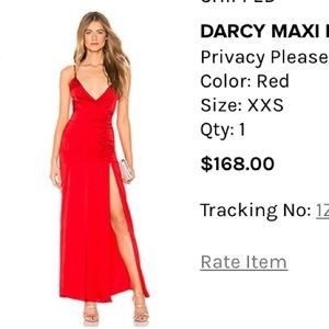 BRAND NEW: Red Satin dress